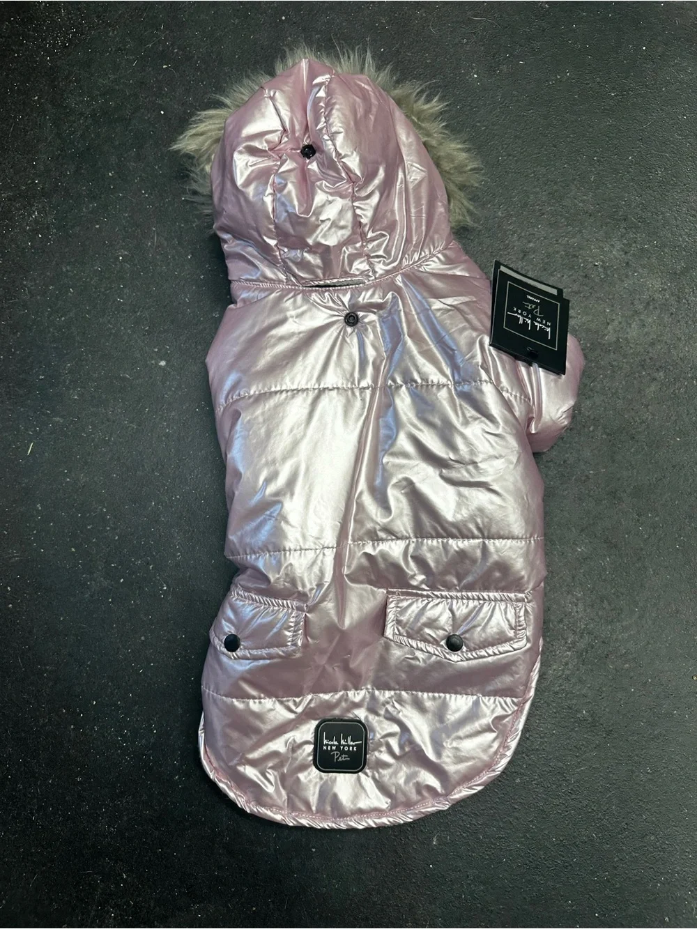 Nicole Miller shiny metallic